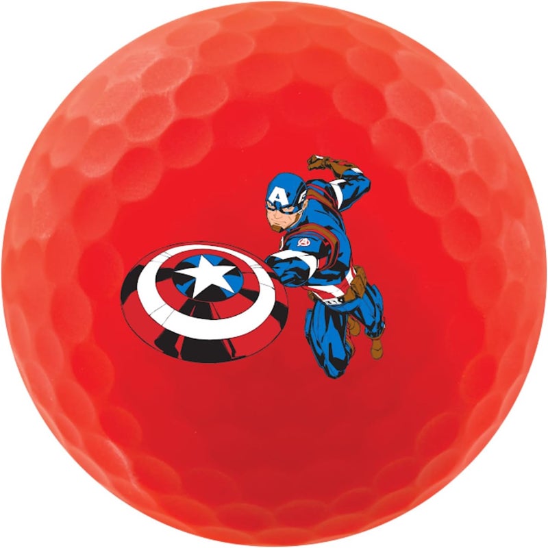 Volvik Vivid Soft Marvel Golf Ball Gift Set with Ball Marker (4 Pack) - Image 4